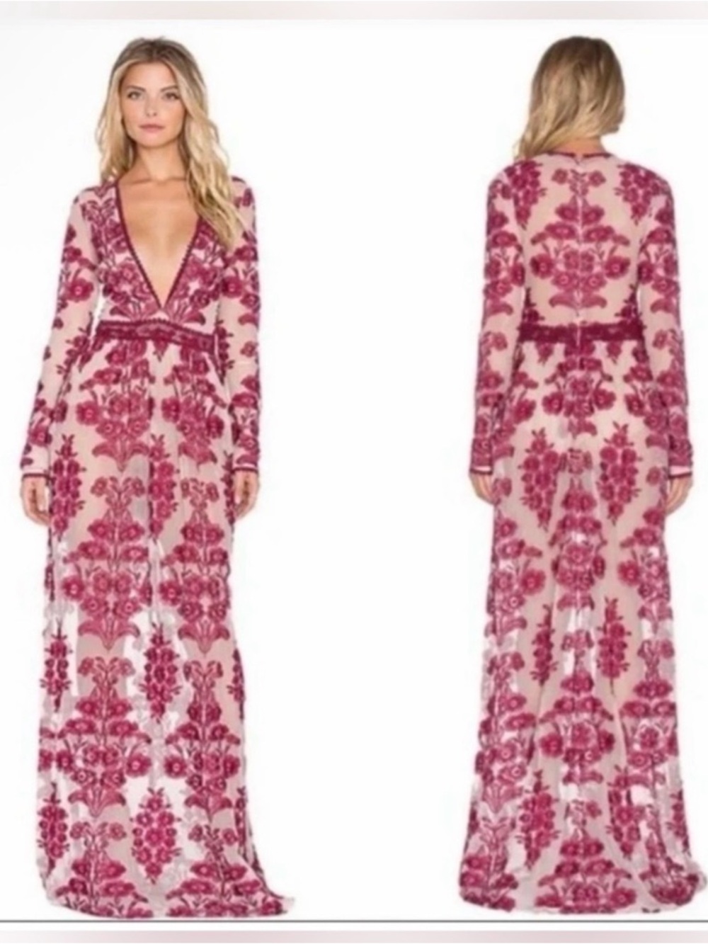 SOLD!! For Love & Lemons Embroidered Maxi Dress